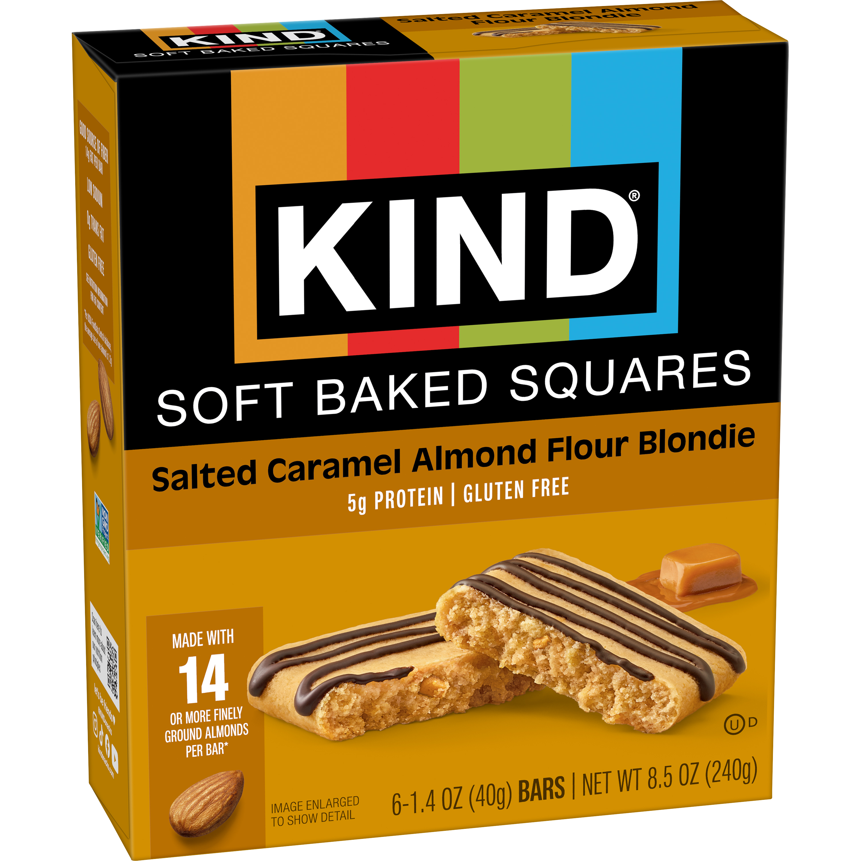 Salted Caramel Almond Flour Blondie